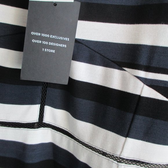 French Connection Bloomingdales Size 12 Sleeveless Spaghetti Strap Dress Striped - Picture 9 of 12